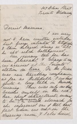 Letter, May 1873