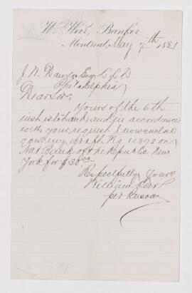 Letter, 7 May 1881