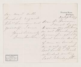 Letter, 29 September 1877