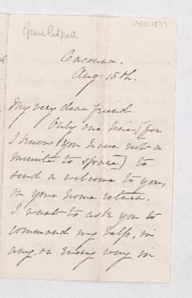 Letter, 15 August