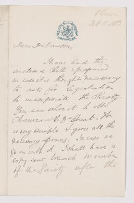 Letter, 5 February 1883