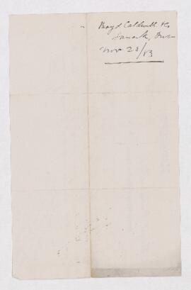 Letter from Boyd Caldwell & Co. to B.J. Harrington, written from Lanark, Ontario.