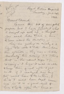 Letter, 24 June 1926