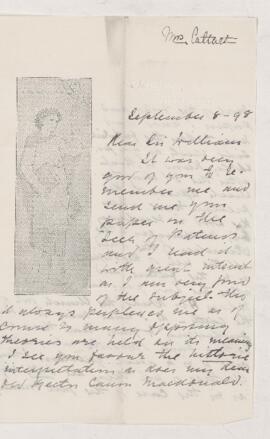 Letter, 8 September 1898