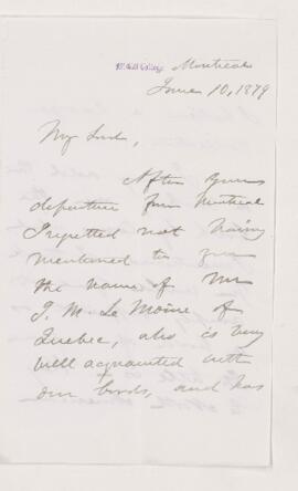 Letter, 10 June 1879