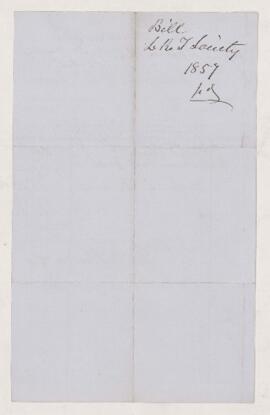 Account, 20 May 1857
