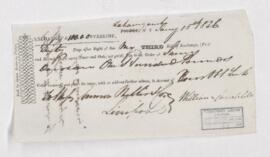 Bill of exchange, 15 January 1836