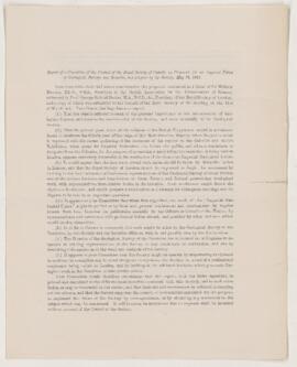 Report of a Committee of the Council of the Royal Society of Canada on proposals for an Imperial ...