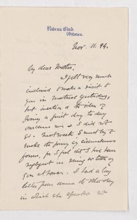 Letter, 11 November 1894