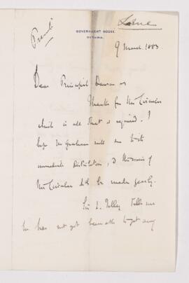 Letter, 9 March 1883