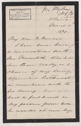 Letter, 14 March 1870