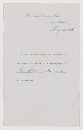 Letter, 21 August 1886