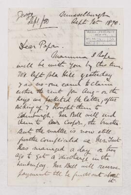 Letter, 1 September 1870