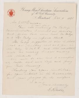 Letter, 4 October 1898