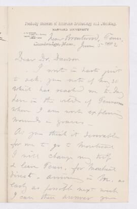 Letter, 5 June 1882
