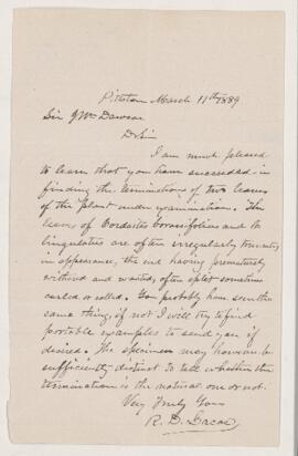 Letter, 11 March 1889