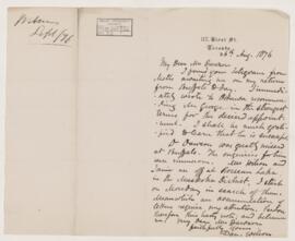 Letter, 26 August 1876