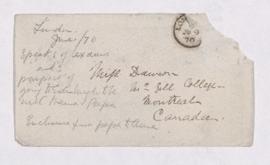 Letter, 9 June 1870