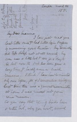 Letter, 26 March 1871