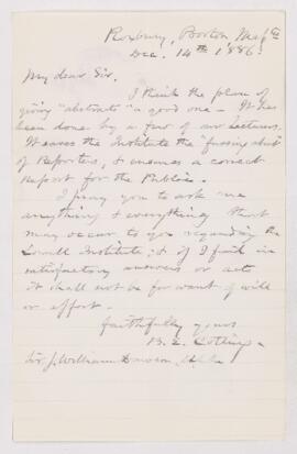 Letter, 14 December 1886