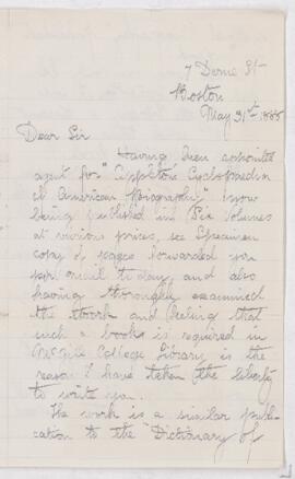 Letter, 31 May 1888