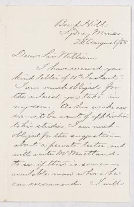 Letter, 20 August 1888