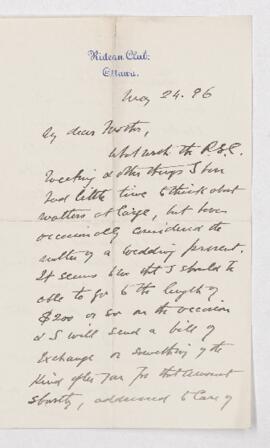 Letter, 24 May 1896