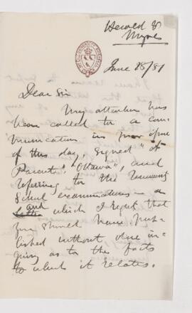 Letter, 28 June 1881