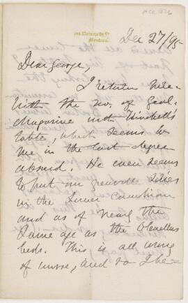 Letter, 27 December 1895
