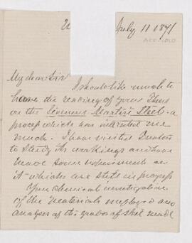 Letter asking to read Bernard's thesis.