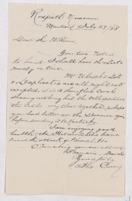 Letter, 27 July 1888