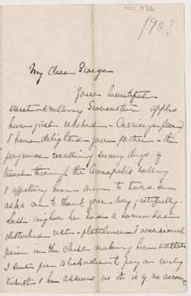 Letter, undated