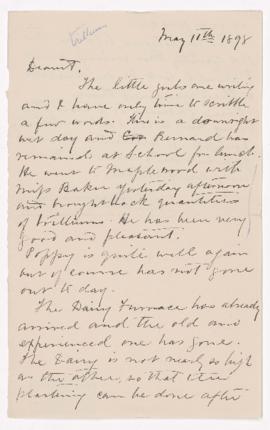 Letter, 11 May 1898