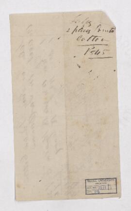 Invoice for printed cotton