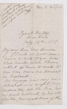 Letter, 19 and 24 July 1878