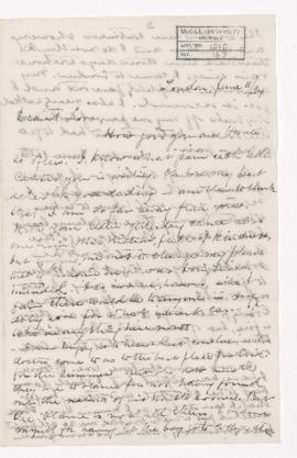 Letter, 11, 12, and 13 June 1894