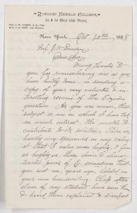 Letter, 30 October 1888