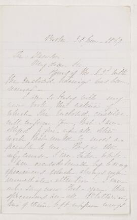 Letter, 20 June 1869