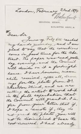 Letter, 22 February 1894