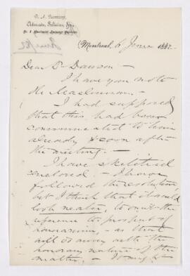 Letter, 6 June 1882