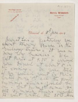Letter, 5 June 1914