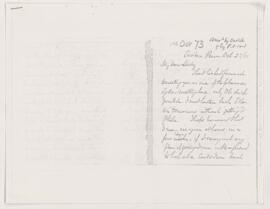 Letter, 23 October 1873