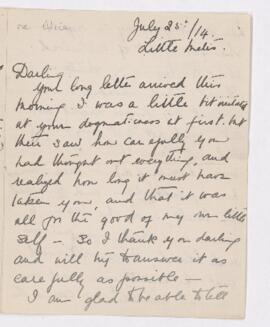 Letter, 25 July 1914