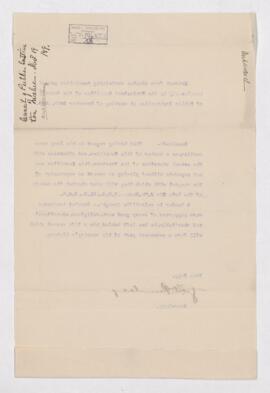 Extract from minutes containing resolution passed unanimously by the Protestant Committee of the ...