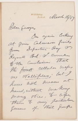 Letter, 16 March 1887