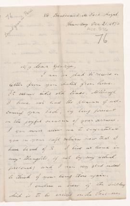 Letter, 21 December 1876