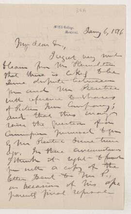 Letter, 6 January 1876