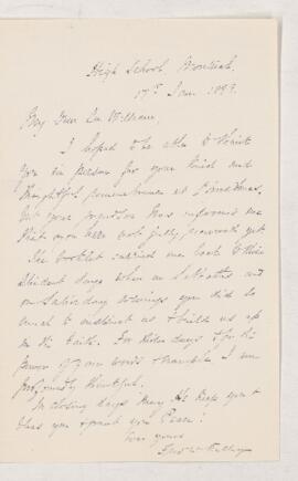 Letter, 17 January 1899