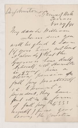 Letter, 29 November 1898