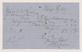 Account, 16 February 1857